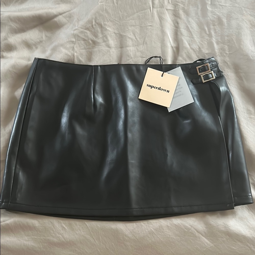 Superdown Black Mini Skirt